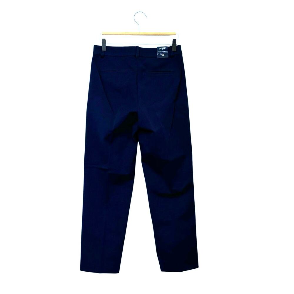 NWT J. Crew Kallie Straight-Leg Pant Navy Size 4 - Picture 4 of 8